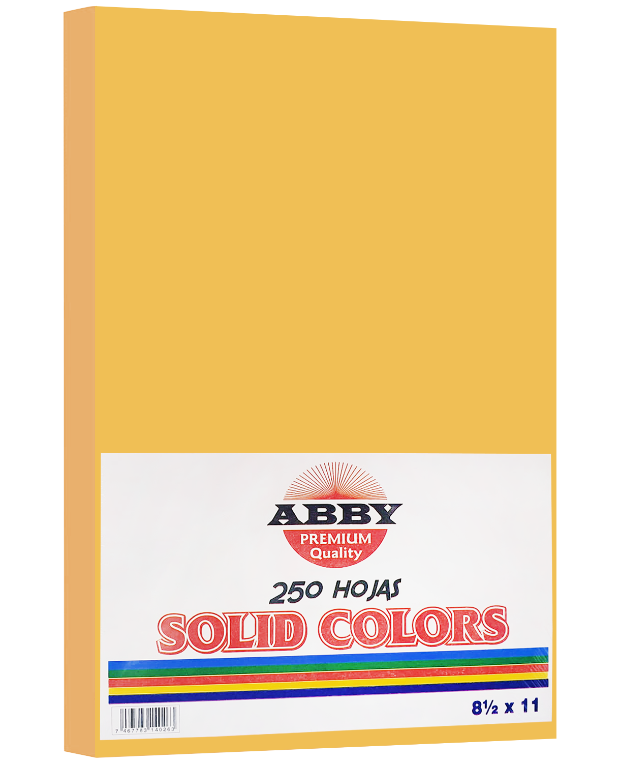 Resma de Papel Abby Naranja 8.5"x 11", 250 hojas
