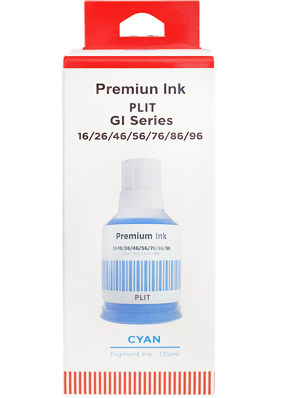 Tinta Cony GI-16 Cyan de 135 ml Compatible con Canon