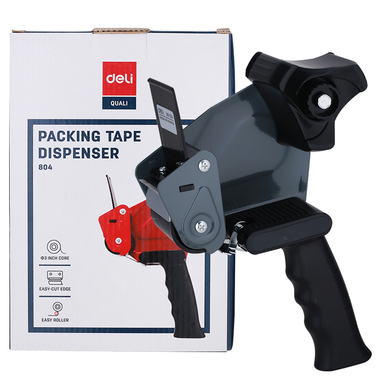 Dispensador de Cinta para Empaque, Gris - Deli Quali 804