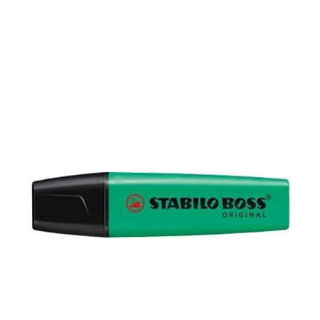 Resaltador Stabilo Verde Plano