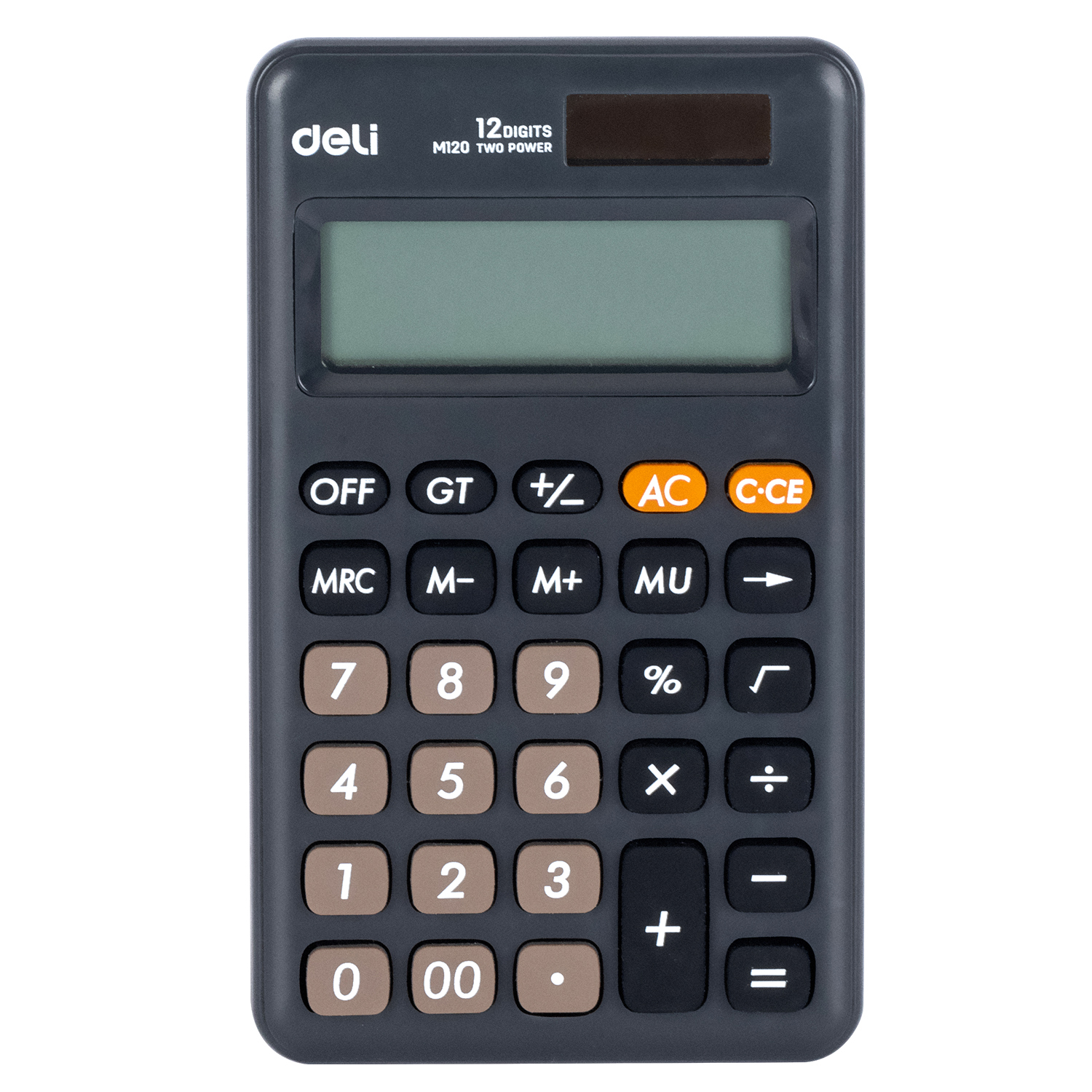 Calculadora de Bolsillo de 12 Dígitos, Negro