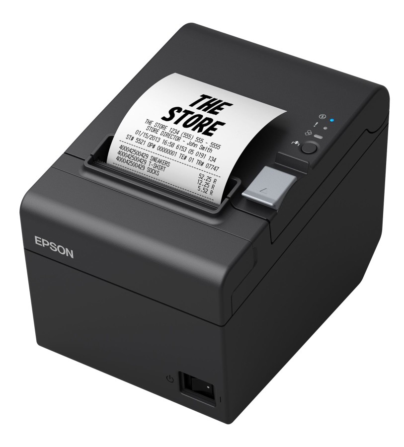 Impresora Térmica para Recibos 3" (80mm) Epson TM-T20III-001 para Puntos de Ventas, Negra