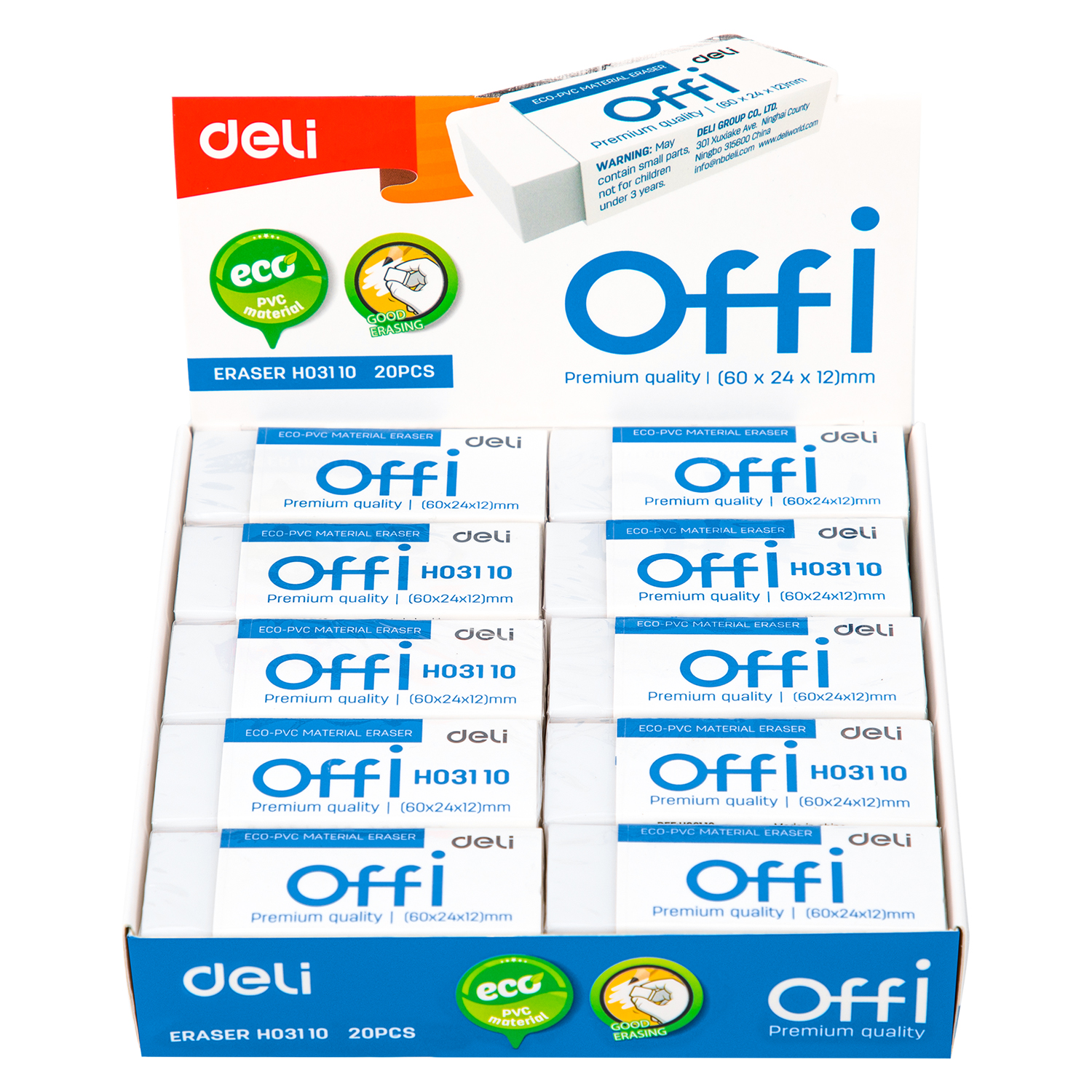 Goma Borrante Eco-PVC Deli Offi