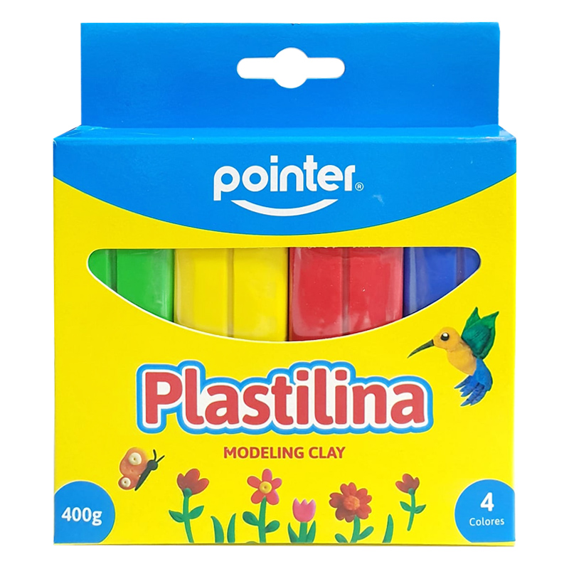 Masillas Pointer de 4 Colores, 400 gramos 