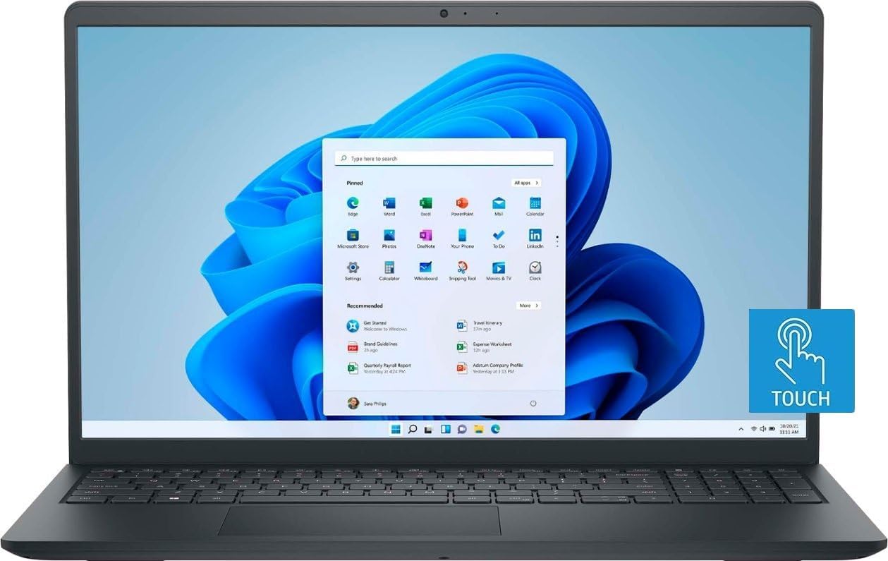 Laptop Portátil Dell Inspiron de 15.6” FHD Táctil, AMD Ryzen 5, 8GB, 512GB SSD
