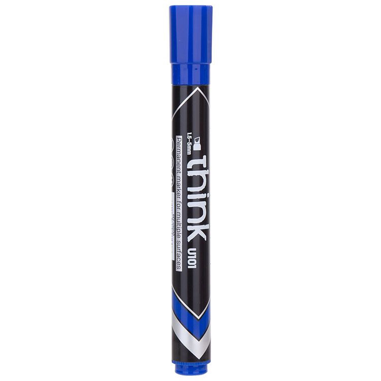 Marcador Permanente 1.5-5mm, Azul - Deli Think