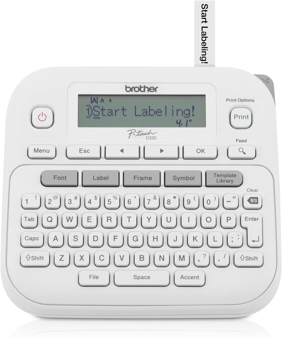 Rotuladora / Etiquetadora Horizontal Brother P-Touch PT-D220 para cinta TZE-231 
