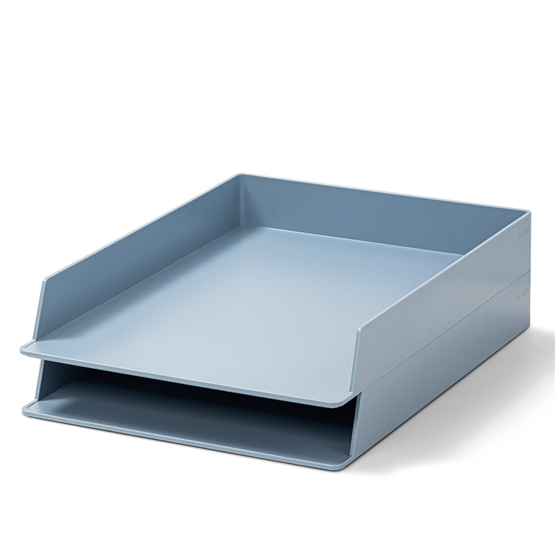 Bandeja Minimalista 2/1, Azul Pastel Mate - Deli Nusign NS021S