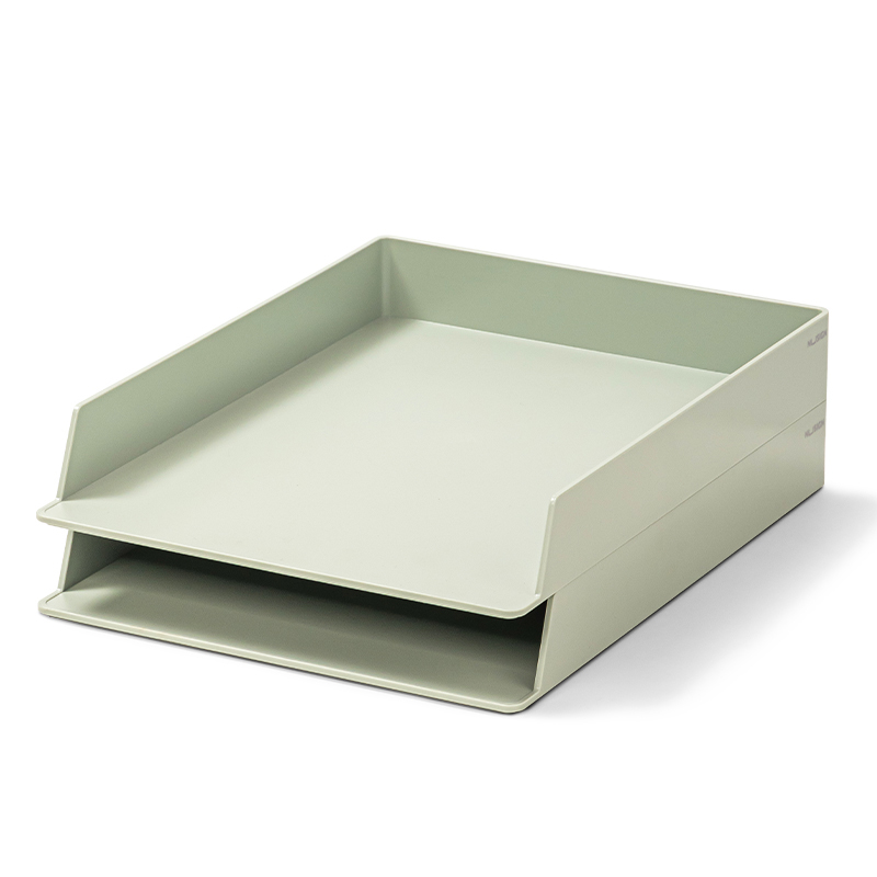 Bandeja Minimalista 2/1, Verde Pastel Mate - Deli Nusign NS021S