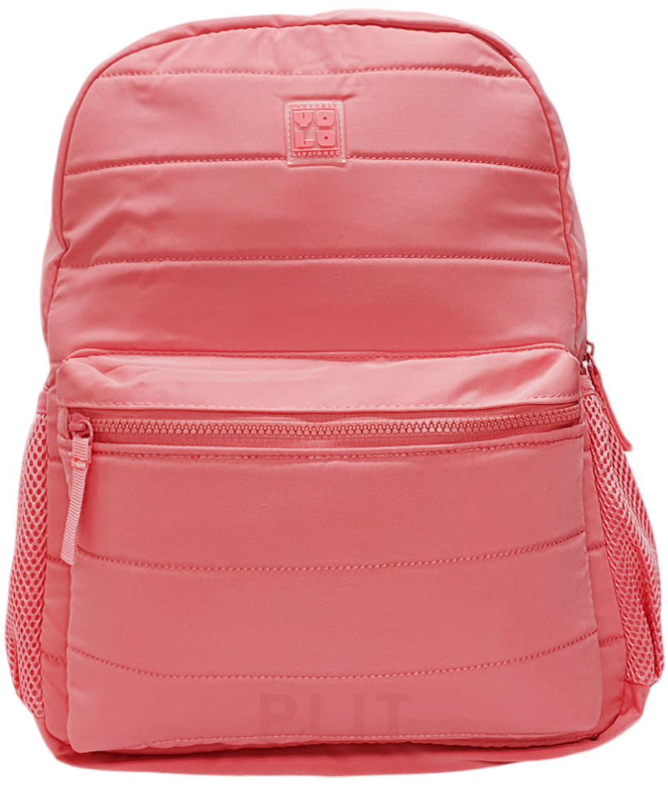 Mochila YOLO 17" Rosado Pastel