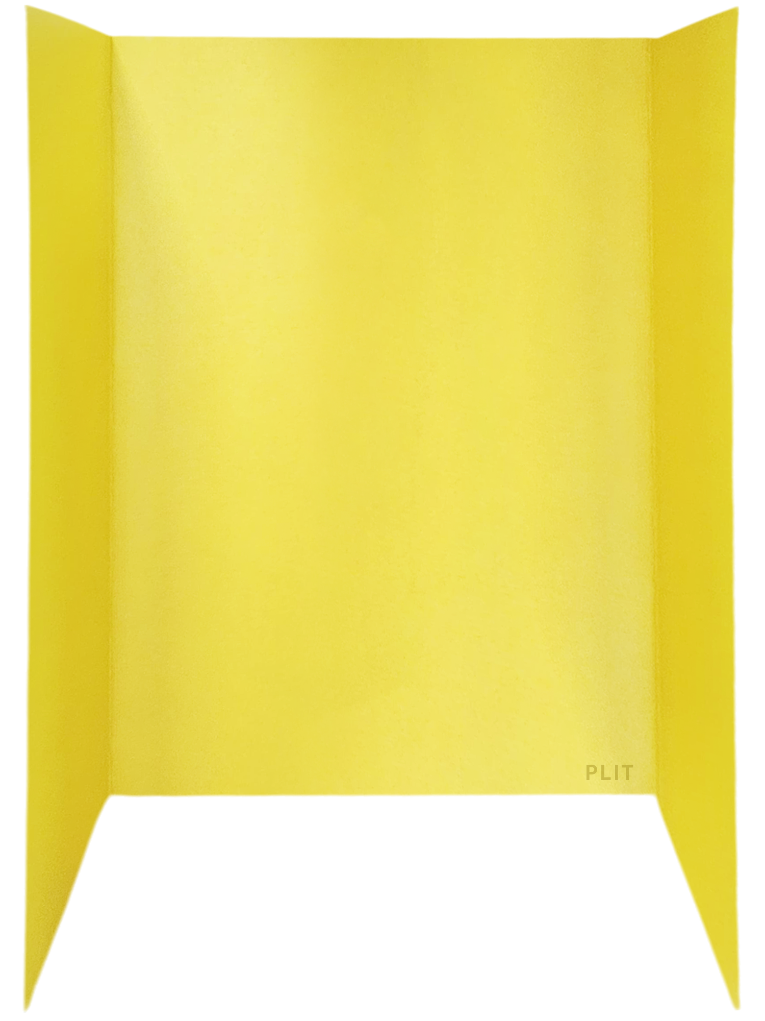 Tablero Plegable Tri-Fold 48" x 36" para Presentaciones, Amarillo