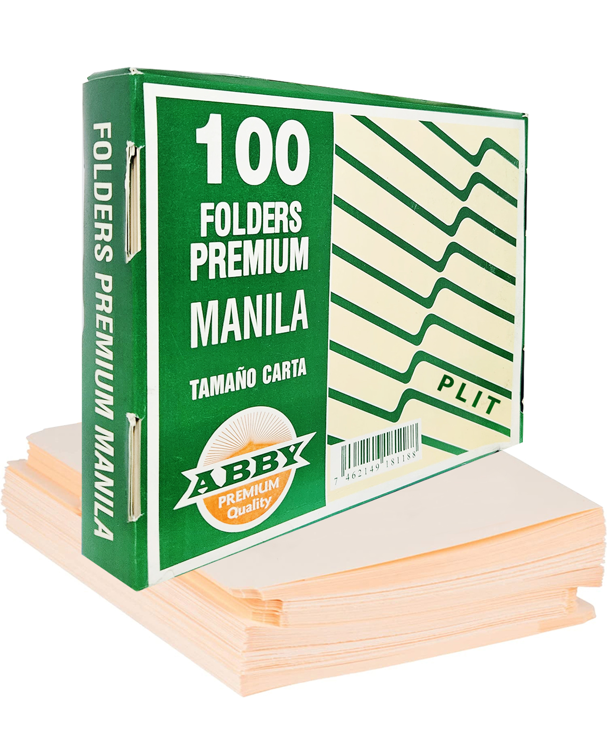 Folders Manilas ABBY Premium 8.5" x 11", 100 pcs