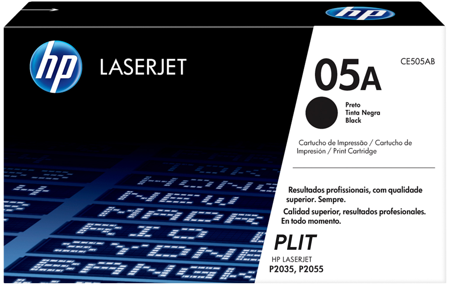 Original: Toner HP 05A (CE505A) Negro para Impresoras HP LaserJet P2030, P2050