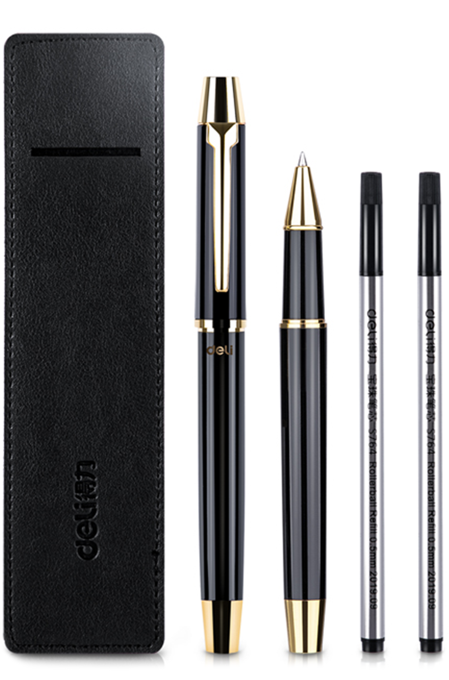Bolígrafo Ejecutivo Roller Pen 0.5 mm, Negro - Deli S158