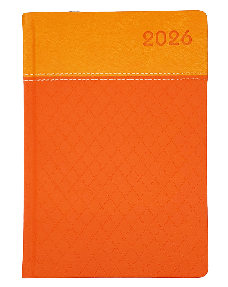 Agenda Ejecutiva 2026 para Planificación Anual,  Tapizado Naranja - Pointer AG-2026-49