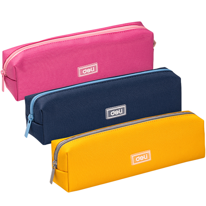 Estuche Rectangular de 9" para Lápices, Colores Vivos 