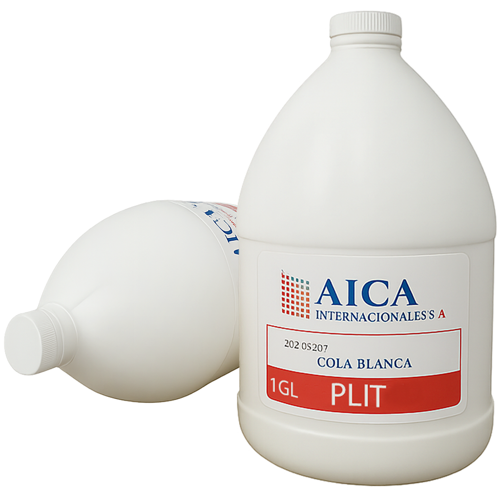 Galón de Ega Líquida Pegamento Cola AICA, Blanca