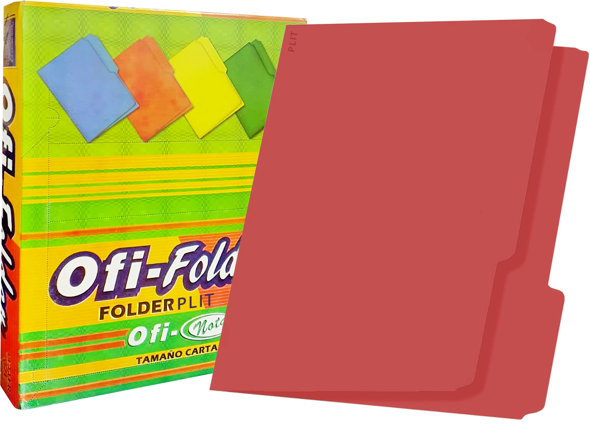 Folders Rojo 8.5" x11", 100 pcs - Ofi-Nota 251239