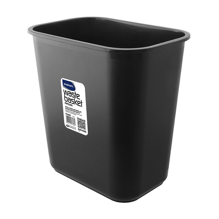 Cesto Plástico Mediano, Negro - Studmark ST-02043
