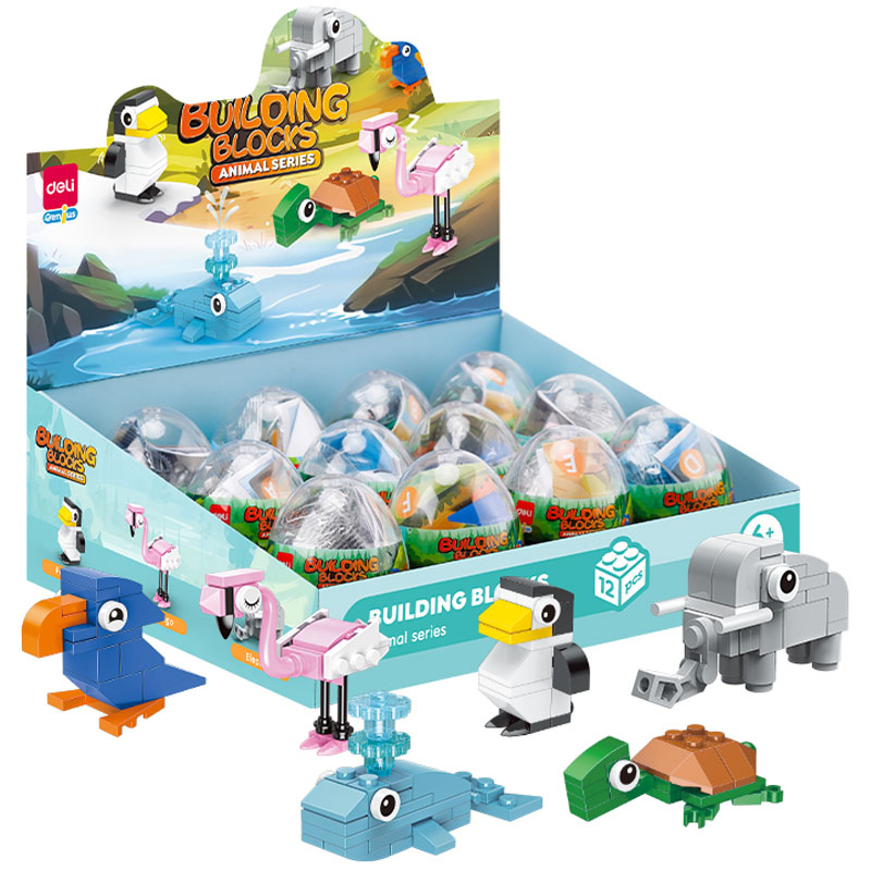 Bloques Rompecabezas de Construcción Plasticos para Ninos tipo Lego - Huevos Sorpresa Deli Genius H741