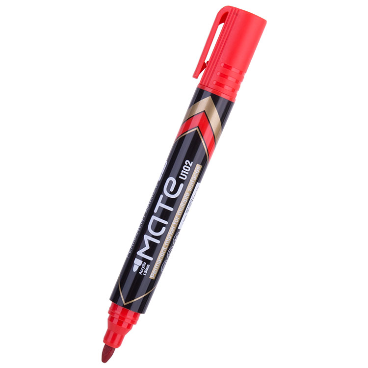 Marcador Permanente Rojo, Deli Mate U10240