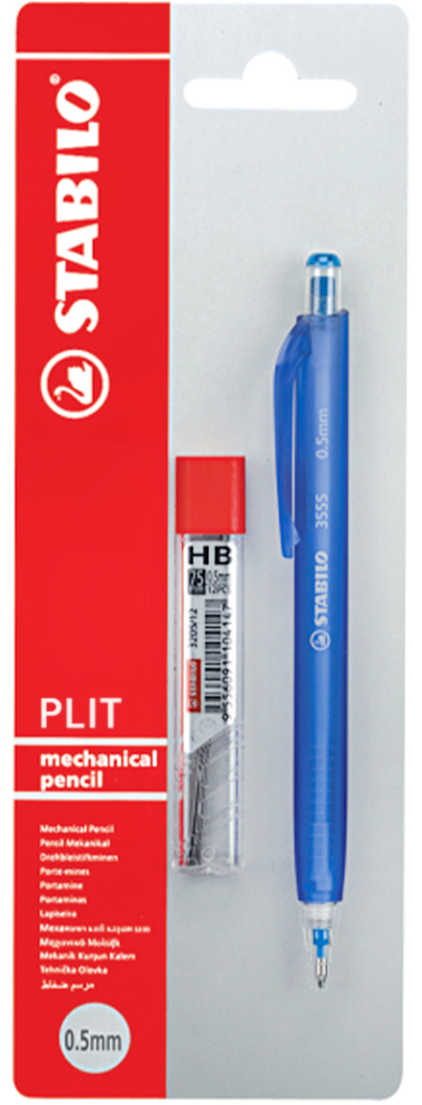 Portaminas STABILO Frost Azul + Minas HB 0.5 mm