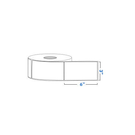 Rollo de Etiqueta 2.3" x 1.3" Térmico Directo  1,500 Etiquetas Grado: B