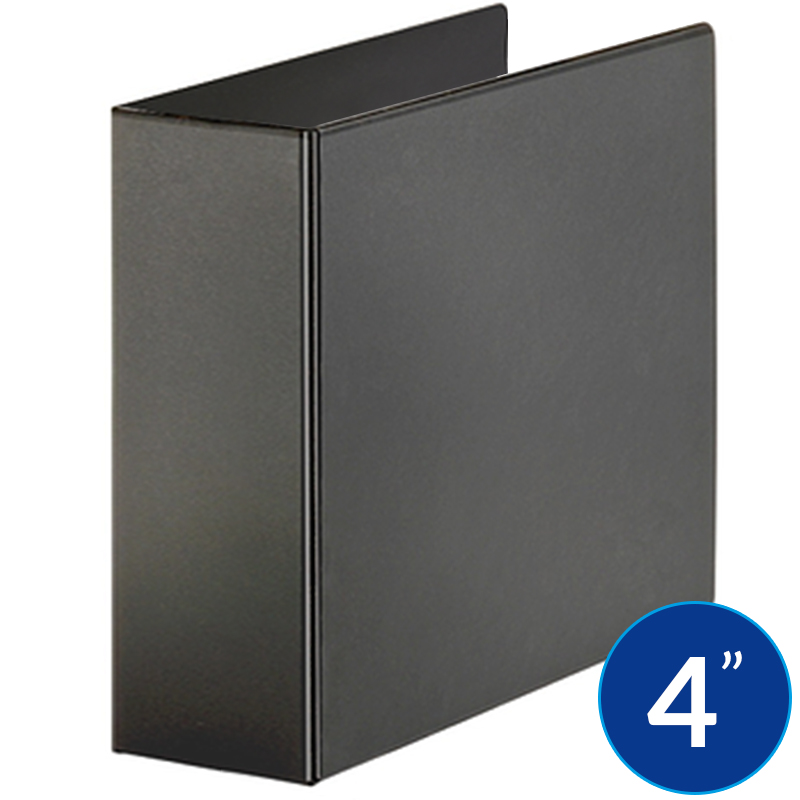 Carpeta de 4" Pulgadas con Cover, Negro