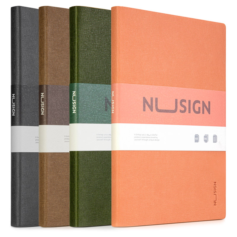 Libreta Rayada 5" x 8" con Portada en Leather, 96 Hojas
