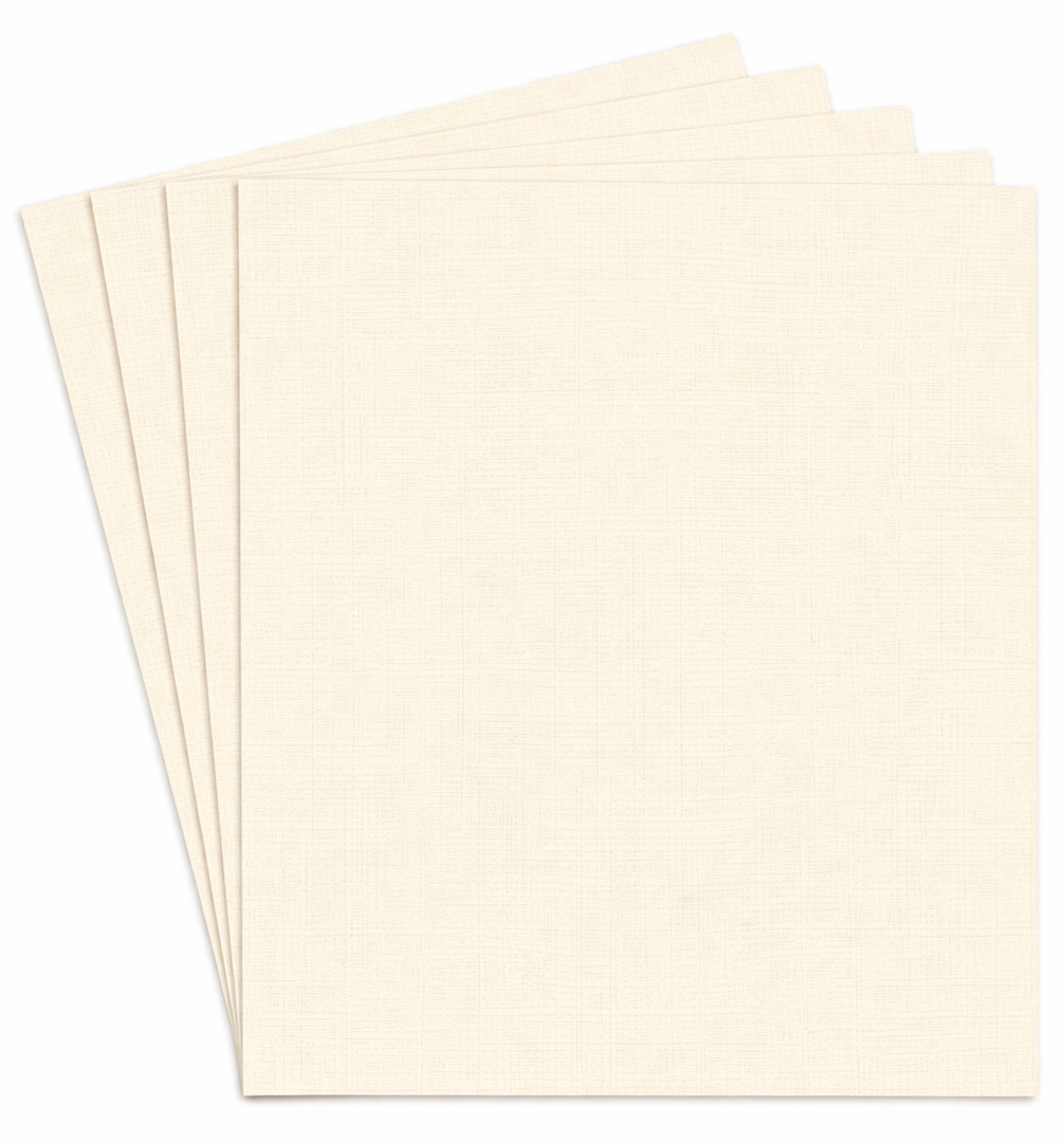 Resma de Papel de Hilo 90 gr, 8.5" x 11" Crema Marfil, 500 hojas