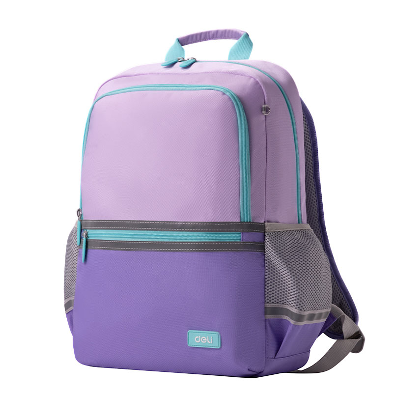 Mochila Escolar 16" Morada para Estudiantes Deli BB159