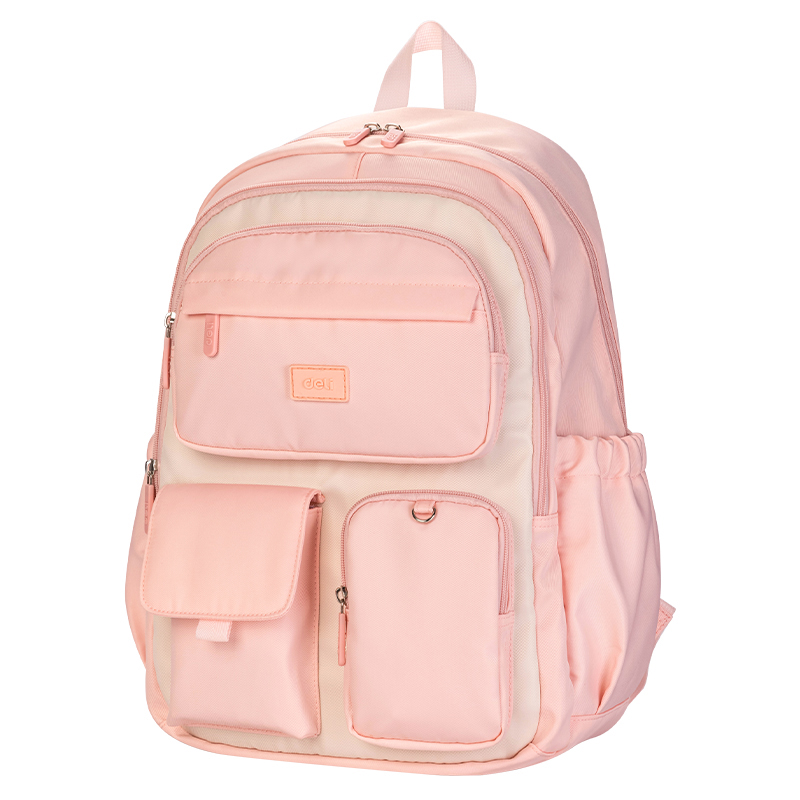 Mochila Escolar 18" Rosada para Estudiantes