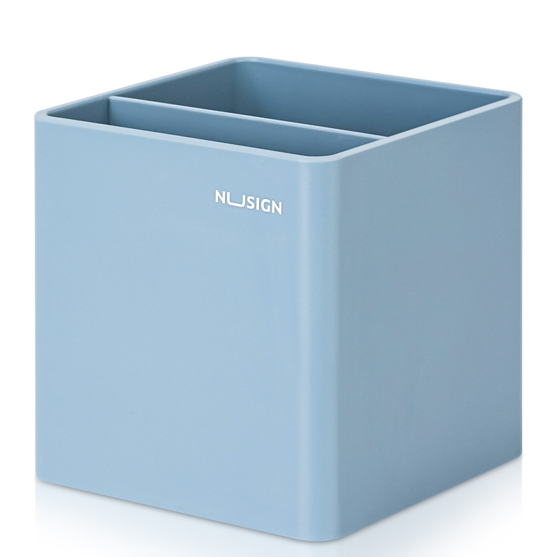 Porta Lápiz Cuadrado de Estilo Minimalista, Azul Pastel - Deli Nusign ENS011