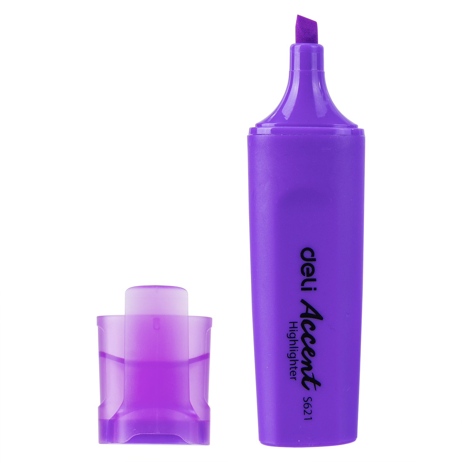 Resaltador Deli Accent S621, Morado Neón