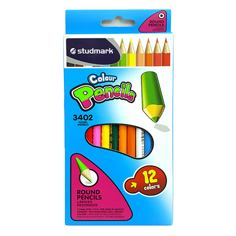 Lapiz Colores Studmark 12 Pcs/1 Escolar