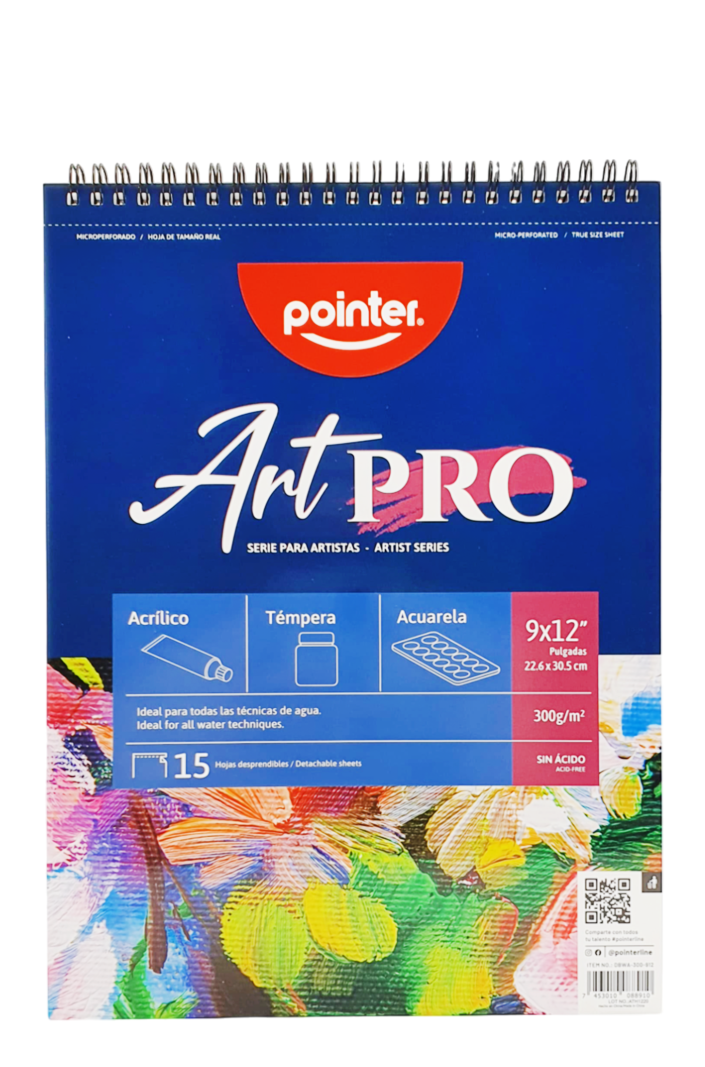 Libreta de Dibujo Art Pro 9" x 12", 15 Hojas