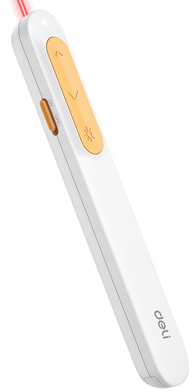 Control Puntero Láser para Presentaciónes USB Tipo-C, 100 metro Wireless Presenter, Blanco