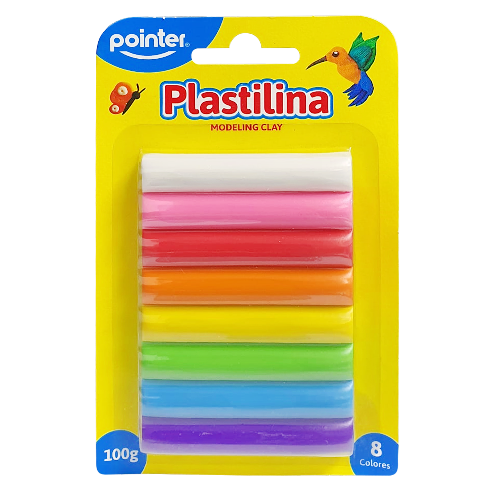 Masillas Pointer de 8 Colores, 100 gramos