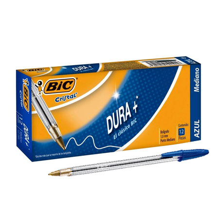 Bolígrafo BIC Cristal Mediano, Azul