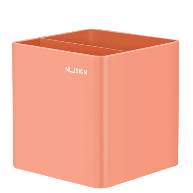 Porta Lápiz Cuadrado de Estilo Minimalista, Rosado Pastel - Deli Nusign ENS011