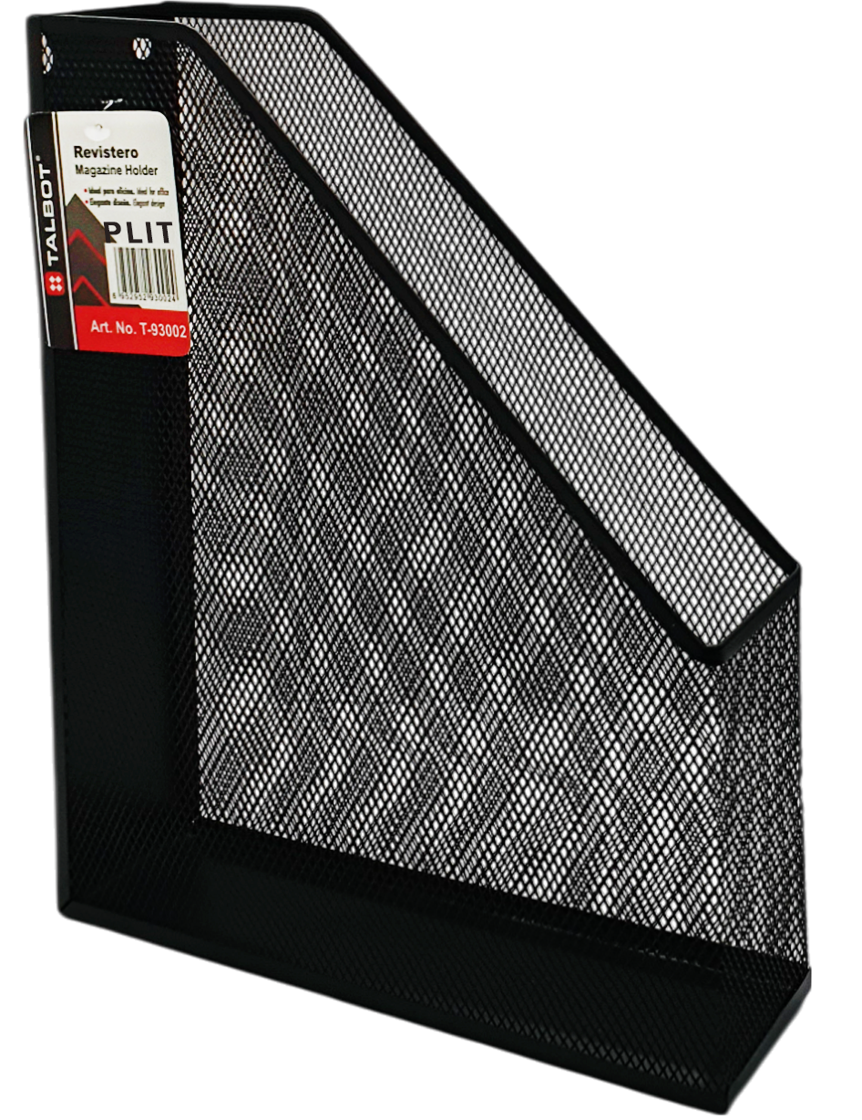 Porta Revista Metálico Negro Talbot T-93002