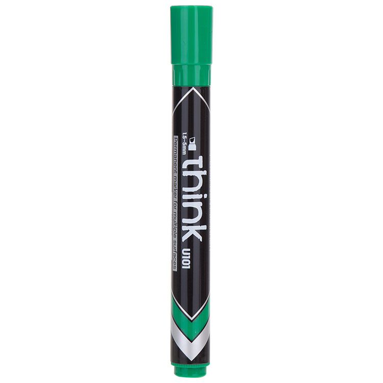 Marcador Permanente Deli, Verde Think 1,5