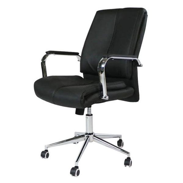 Silla Ejecutiva en PU leather,  Negra