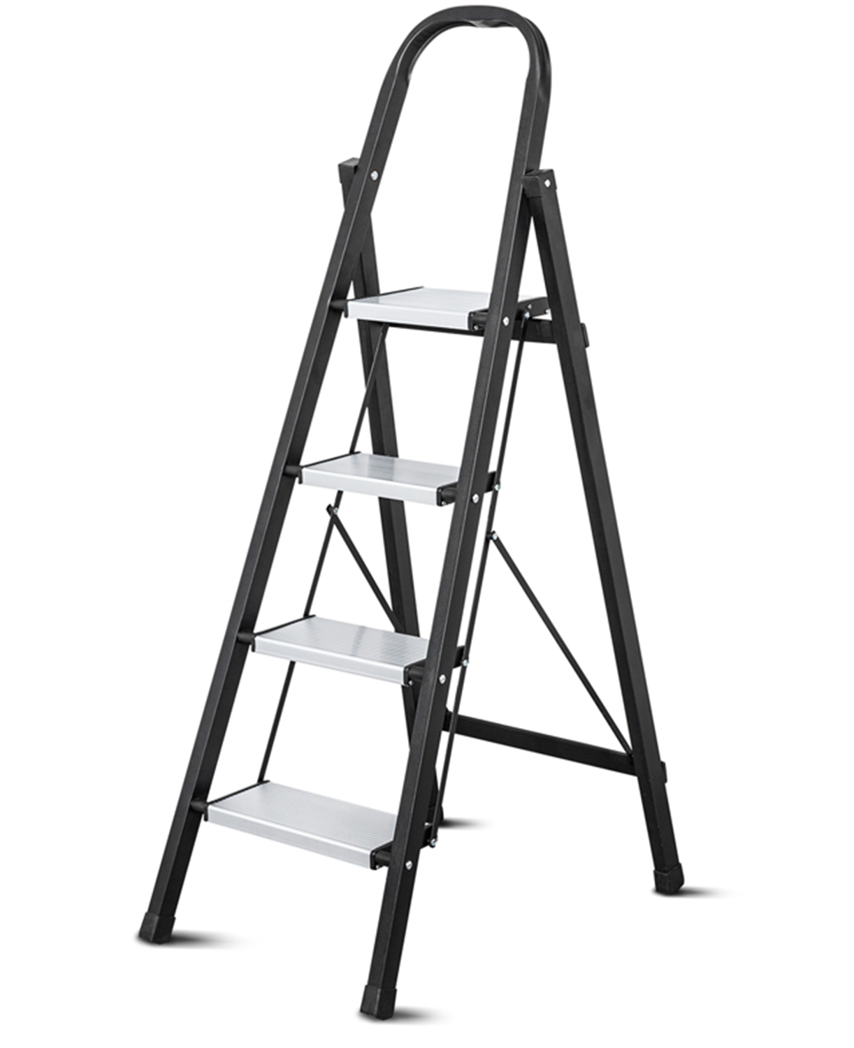 Escalera Metálica de 4 Niveles para Oficina 