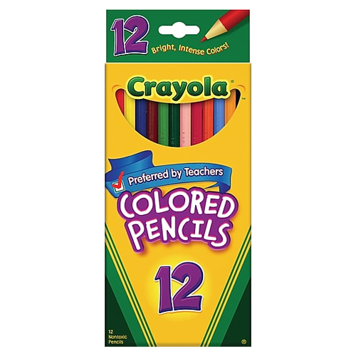 Lápiz de Color Largo Crayola, 12 pcs