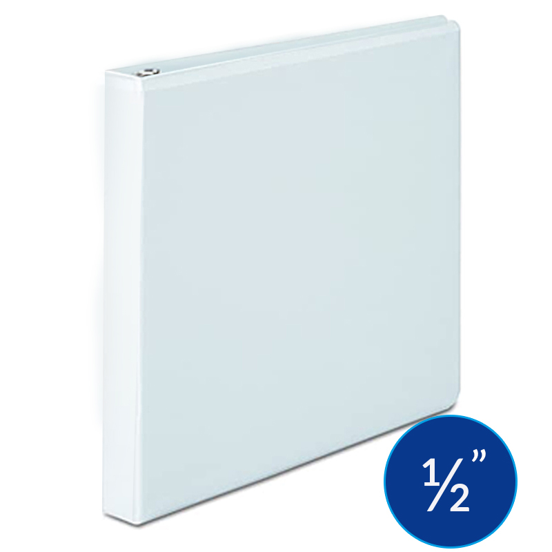 Carpeta de 0.5" (1/2") Pulgada con Cover, Blanco