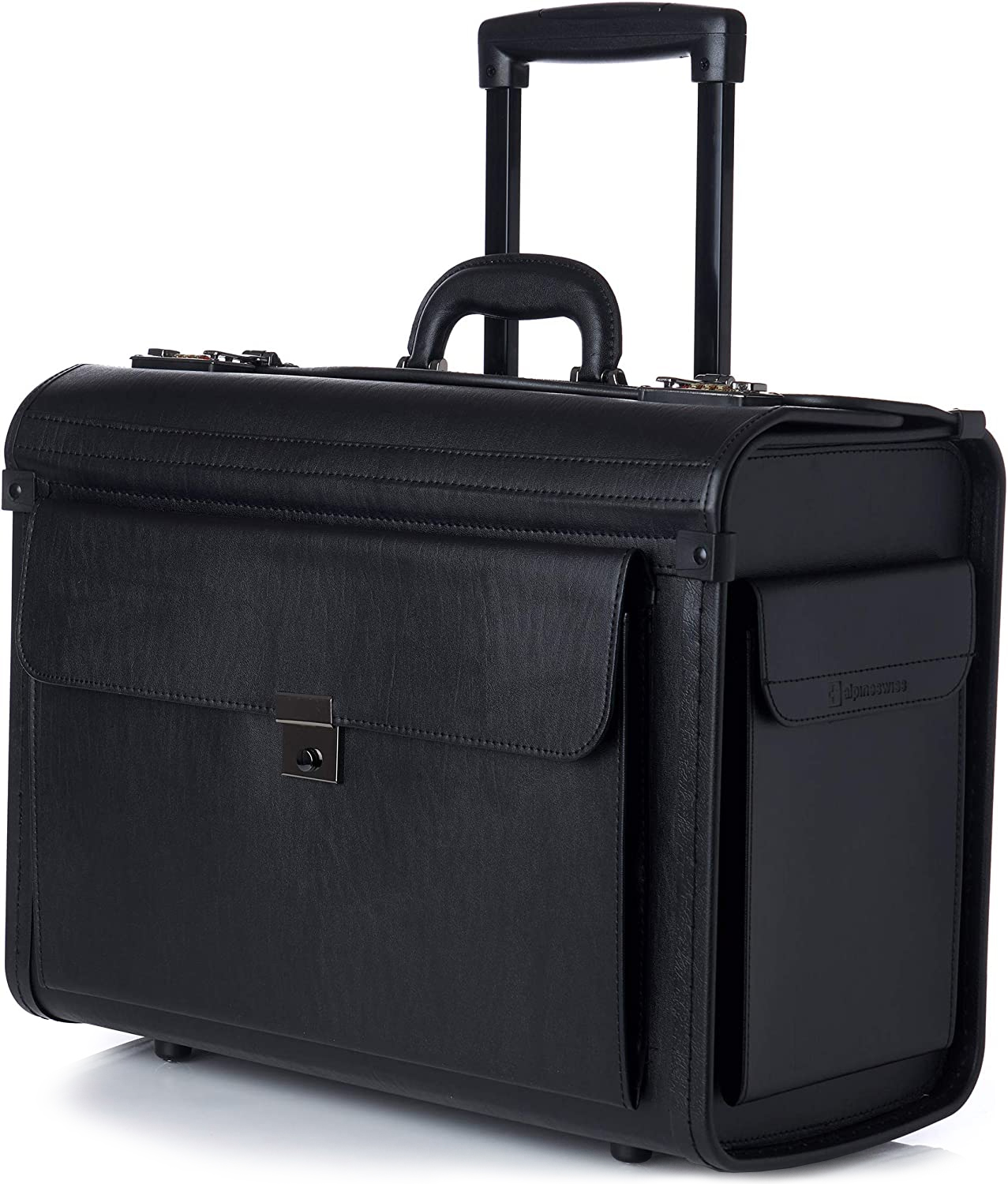Maletín para Visitadores Medicos 17", Negro - Alpine Swiss AS5518
