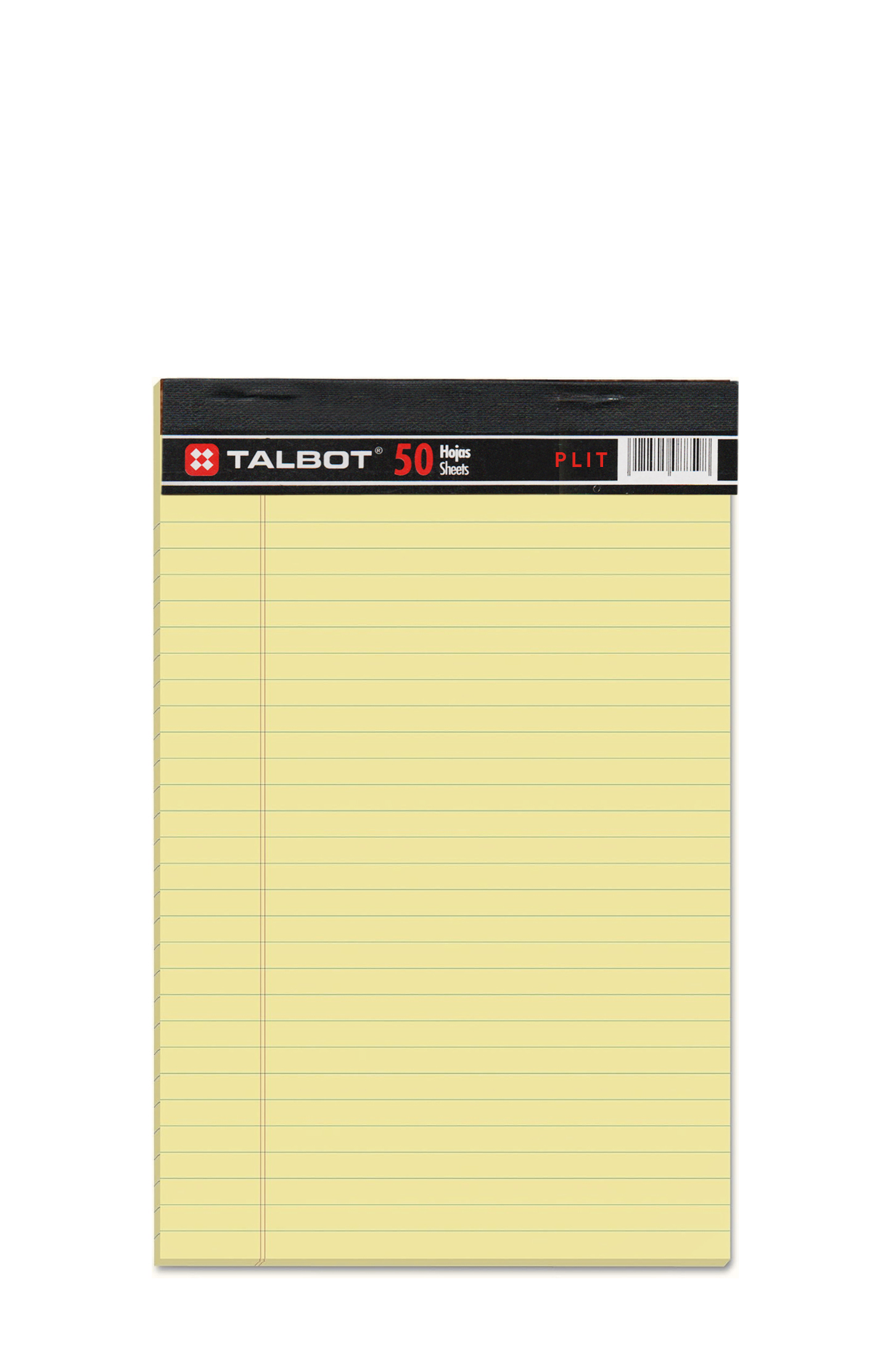 Libreta Rayada Amarilla 5.5″ x 8.5″ de 50 Hojas - Talbot T-79211050PAD-A