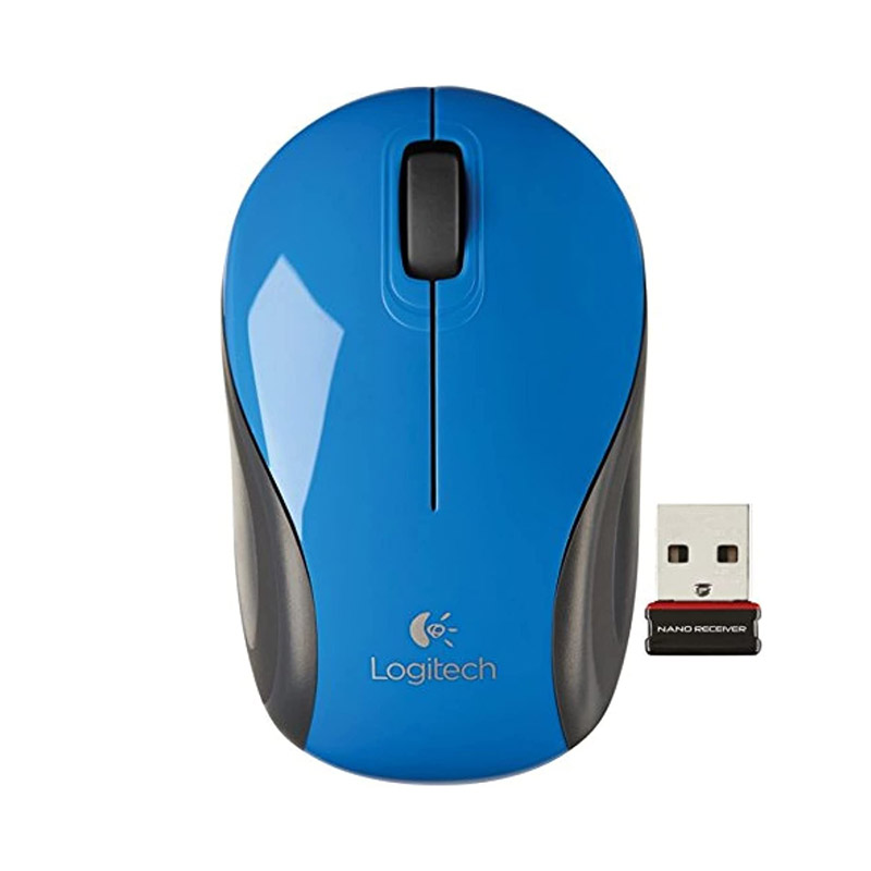 Mini Mouse Inalámbrico 2.4Ghz, Azul  - Logitech M187