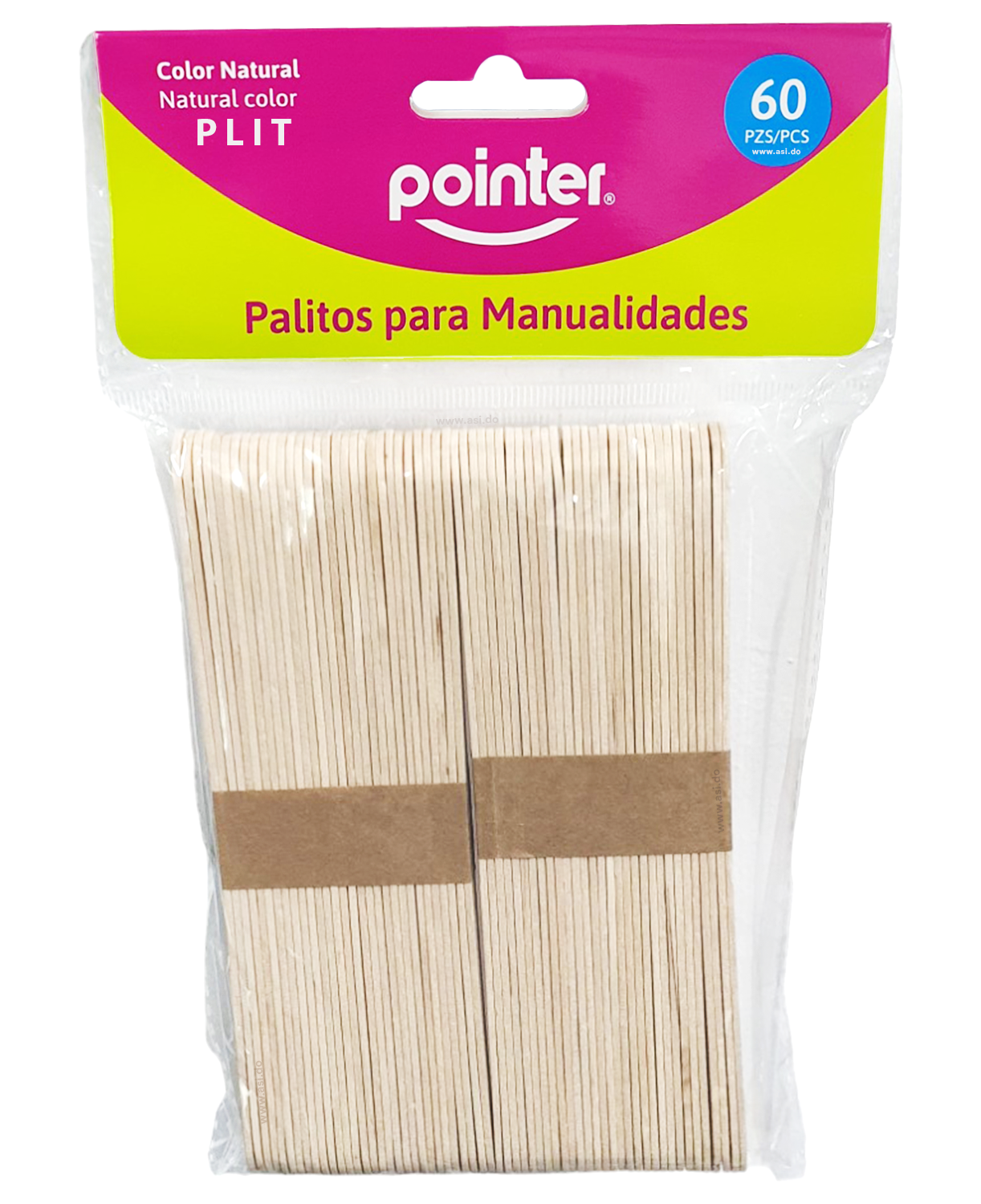 Palitos de Madera Baja Lengua para Helados y Manualidades, 60 pcs